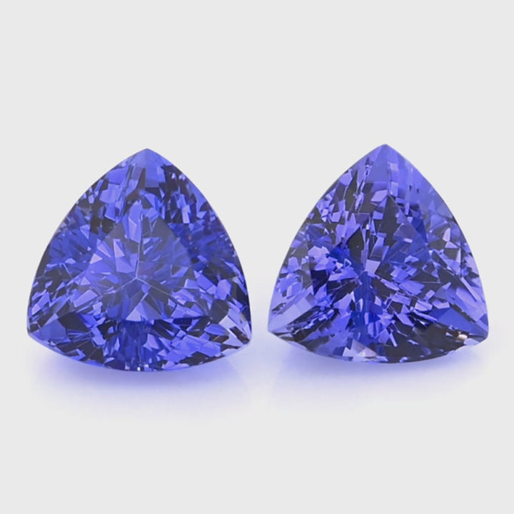 4.38 Ct.Tw. Tanzanite Pair from Tanzania