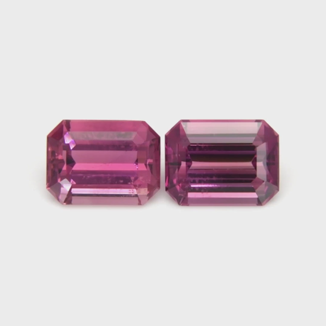 Pink Tourmaline Pair 3.22 Carats