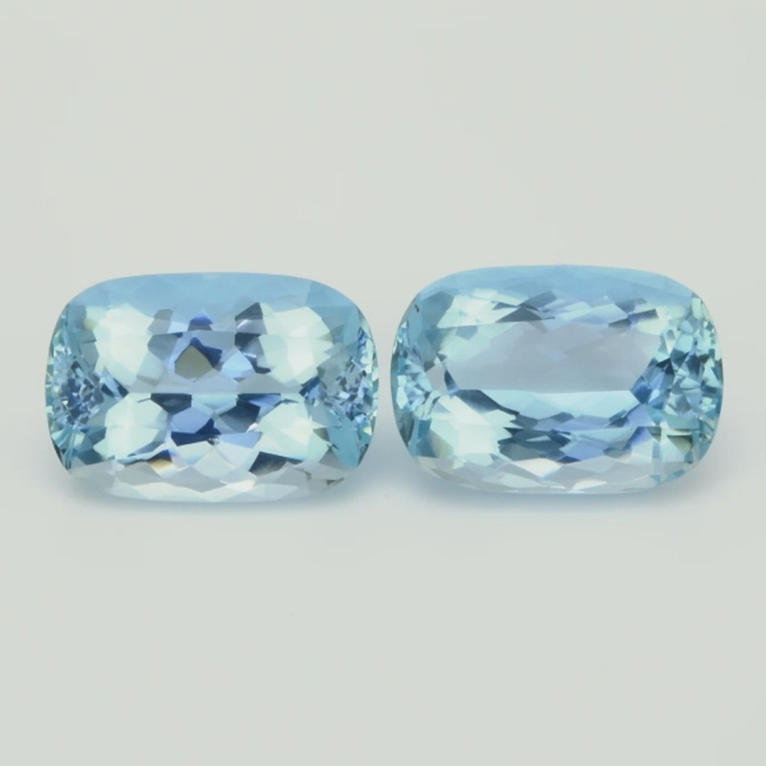 22.92 Ct.Tw. Aquamarine Pair from Brazil